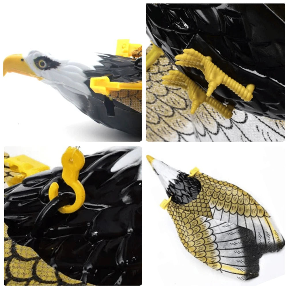 Simulation Bird Cat Toy – Interactive Hanging Door Teaser with Automatic Scratch Rope & Eagle Design for Fun Indoor Cat Play.