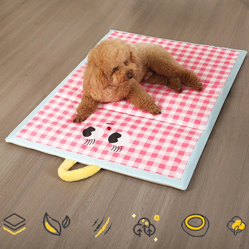 Pet Summer Cooling Bed Mat – Comfortable Cooling Sofa Bed for Dogs & Cats, Soft Pet Cushion for Small, Medium & Large Breeds.