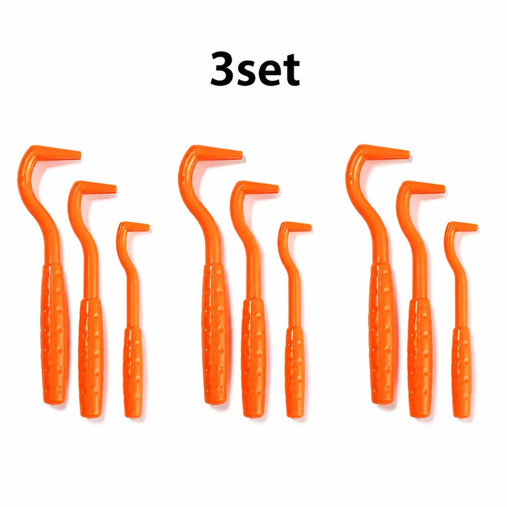 1/3PCS Tick & Flea Remover Tool Set – Portable Hook & Tweezer Extractor for Dogs & Cats, Practical Pet Grooming Accessory.