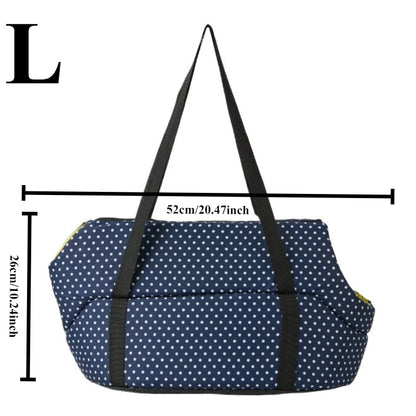 Portable Pet Carrier Bag – Breathable Mesh Foldable Shoulder & Handheld Travel Bag for Small to Medium Dogs & Cats, Warm Winter Design.