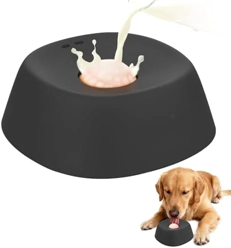 Anti-Choking Slow Feeder Dog Bowl – Non-Slip 3/4 Cup Lick Mat for Liquid Treats, Bone Broth & Yogurt, Interactive Pet Feeding Dish.
