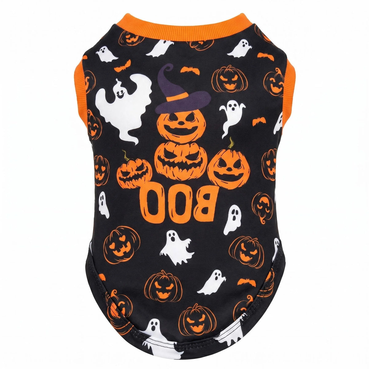 Halloween Pet T-Shirt – Soft Breathable Sleeveless Shirt for Small Dogs, Puppies & Cats.