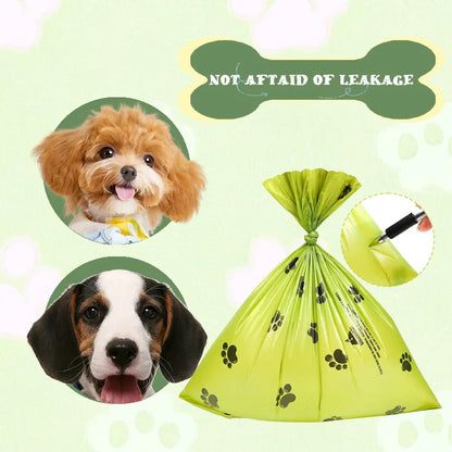 Dog Poop Bags – Non-Stick Pet Waste Bags for Dogs & Cats, Outdoor Clean-Up Refill Bags, 15 Bags per Roll.