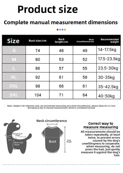 Spring & Summer Dog Vest – Lightweight Anti-Shedding Shirt for Medium & Large Dogs, Golden Retrievers, Samoyeds, Border Collies & Labradors.