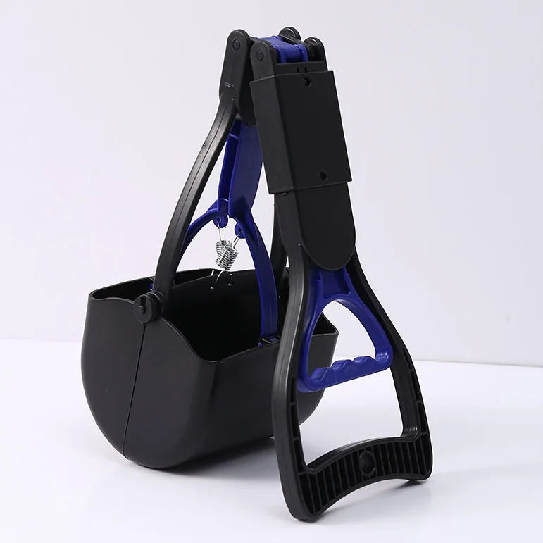 Portable Foldable Dog Poop Scooper – No-Bend Pet Waste Pickup Tool for Small & Large Dogs, Ideal for Outdoor Walking & Lawn Cleaning.