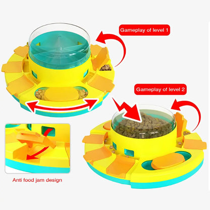 Mental Stimulation Dog Puzzle Toy – Adjustable Difficulty Interactive Feeder for Boredom & Anxiety Relief, Fun IQ Training Game.