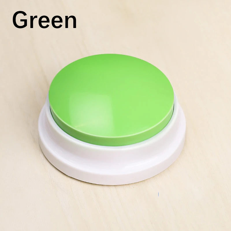 Pet Communication Button – Voice Recording Training Toy for Cats & Dogs, Easy-Press Push Button with Clear Sound Quality.