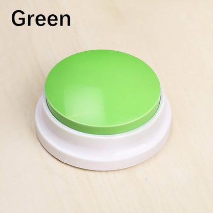 Pet Communication Button – Voice Recording Training Toy for Cats & Dogs, Easy-Press Push Button with Clear Sound Quality.