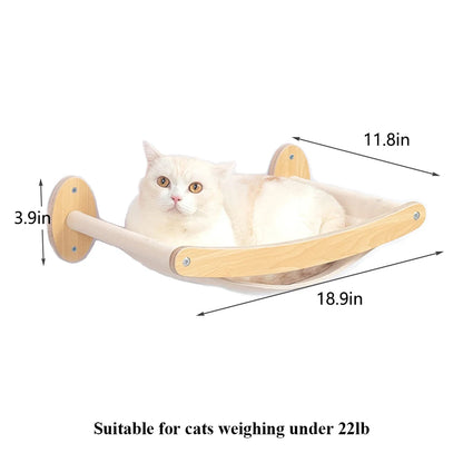 Wall-Mounted Cat Climbing Shelf – 4-Step Stairway with Sisal Scratching Post, Jumping Platforms & Cat Tree Furniture for Indoor Cats.