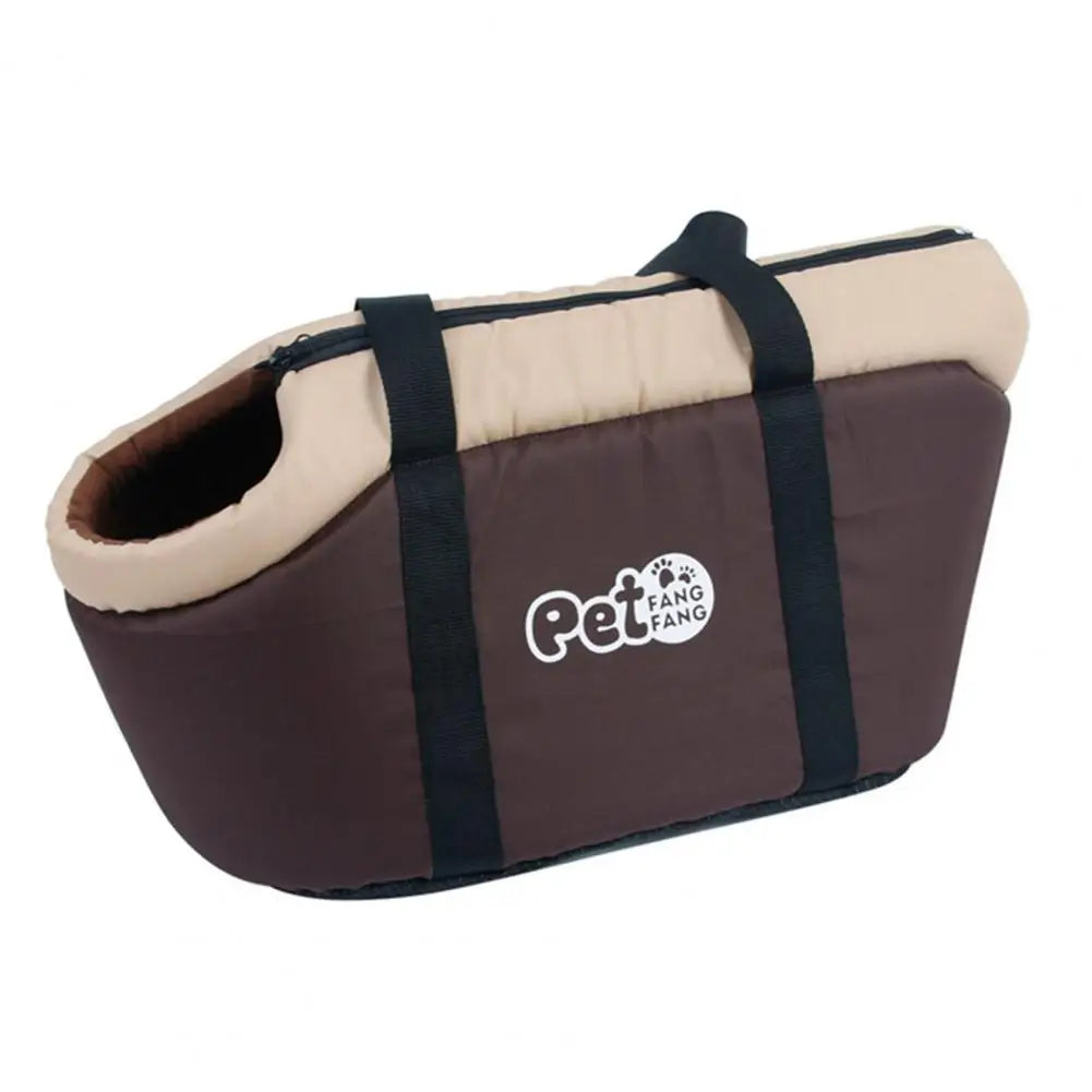 Soft-Sided Pet Carrier Bag – Breathable Travel Tote with Adjustable Strap & Comfortable Interior Pad for Cats and Small Pets.