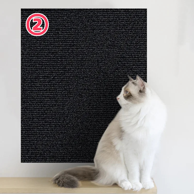 Self-Adhesive Cat Scratch Board Carpet – DIY Trimmable Wall & Sofa Protector for Cats, Anti-Scratch Pad for Claw Sharpening & Furniture Protection.