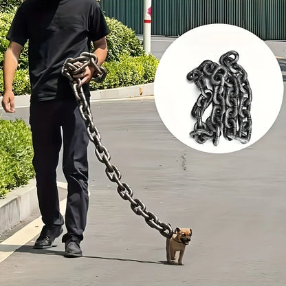 1PC 70-Inch Funny Dog Rope Prop – Durable Foam Chain Leash Photo Prop & Cute Pet Decoration Accessory.