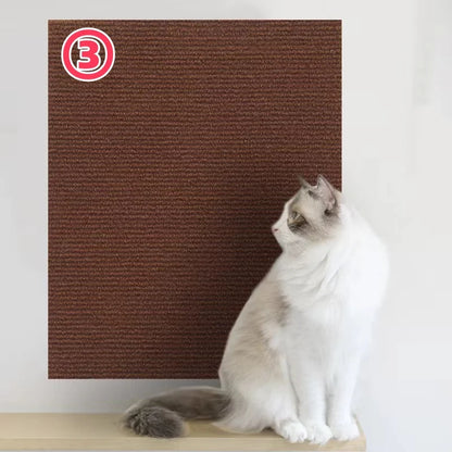 Self-Adhesive Cat Scratch Board Carpet – DIY Trimmable Wall & Sofa Protector for Cats, Anti-Scratch Pad for Claw Sharpening & Furniture Protection.