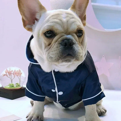 Soft Silk Pet Pajamas – Comfortable Dog & Cat Sleepwear Shirt for Small Pets, Lightweight Cozy Home Clothing.