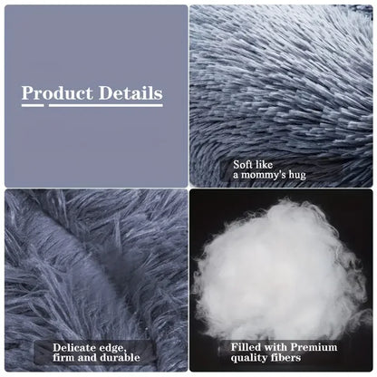 Round Plush Dog Bed – Winter Warm Washable Basket-Style Pet Bed for Small, Medium & Large Dogs & Cats, Soft Sofa-Style Sleeping Cushion.