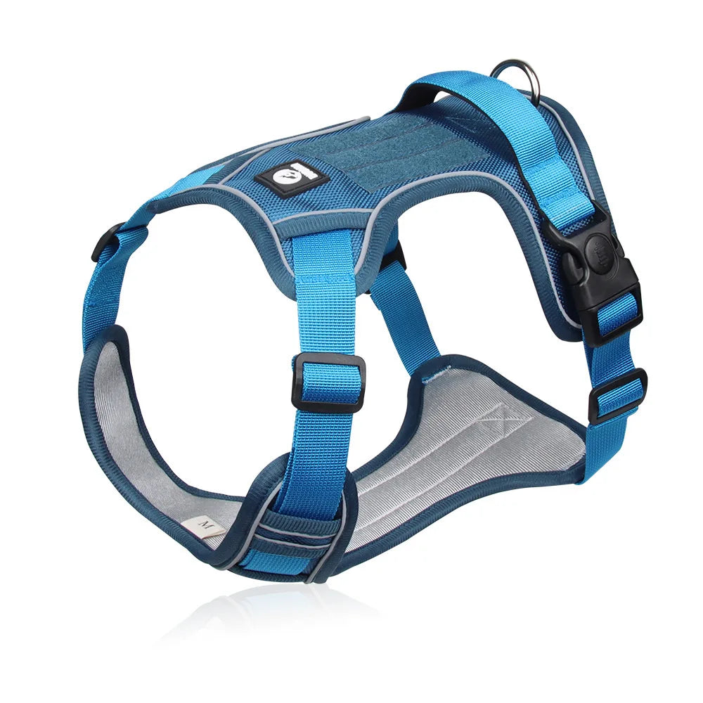 Reflective Tactical Dog Harness – 1680D Waterproof Oxford Vest for Medium & Large Dogs, Durable Outdoor Training & Walking Gear.