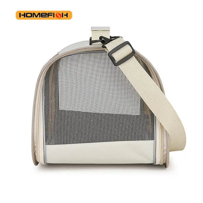 Portable Pet Carrier Bag – Foldable Breathable Shoulder Travel Bag for Small Dogs, Cats & Kittens Outdoor Use.