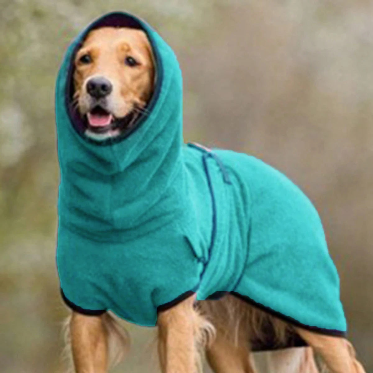 Winter Dog Coat – Cozy Fleece Jacket with Warm Lining and Adjustable Band, Perfect for Lurchers & Medium Dogs