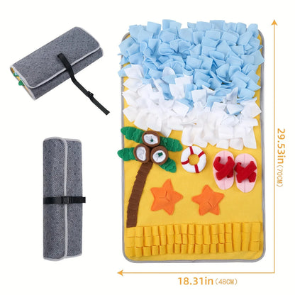 Pet Snuffle Mat – Interactive Dog Training & Slow Feeding Mat for Hidden Treats, Anti-Boredom & Anti-Choking Pet Toy.