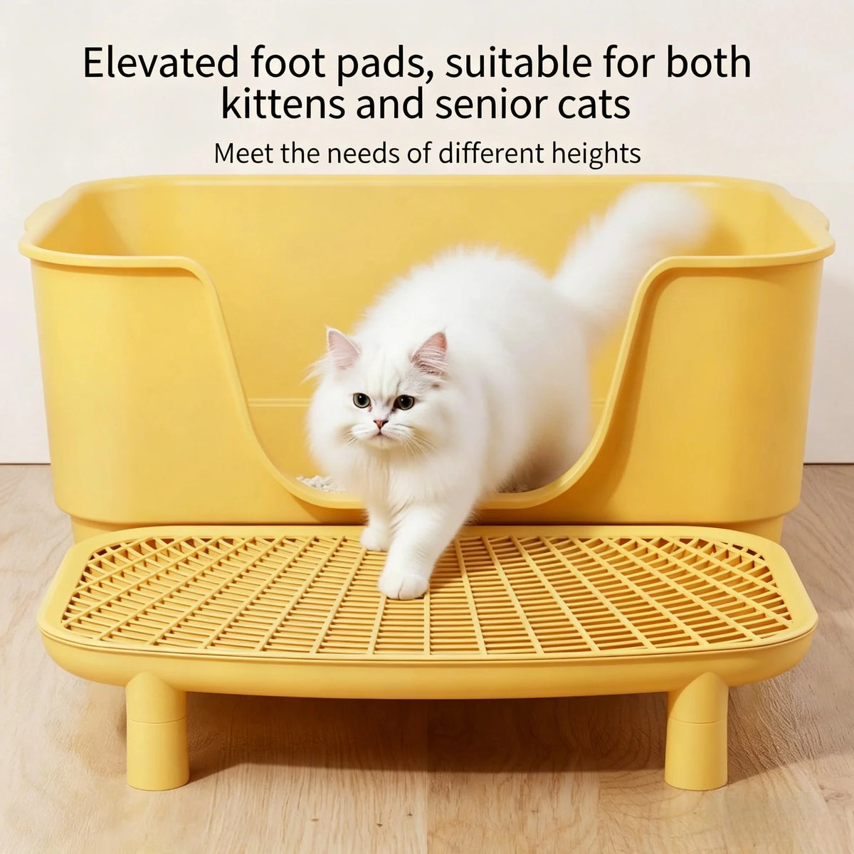Double-Layer Cat Litter Mat, Anti-Splash Design, Litter Sand Control Pad for Cat Litter Boxes