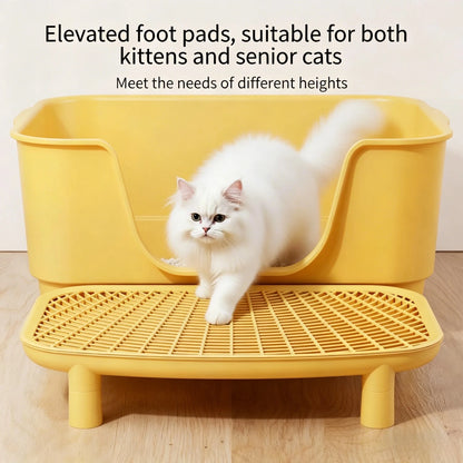 Double-Layer Cat Litter Mat, Anti-Splash Design, Litter Sand Control Pad for Cat Litter Boxes