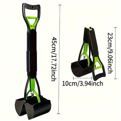 Portable Foldable Dog Poop Scooper – No-Bend Pet Waste Pickup Tool for Small & Large Dogs, Ideal for Outdoor Walking & Lawn Cleaning.