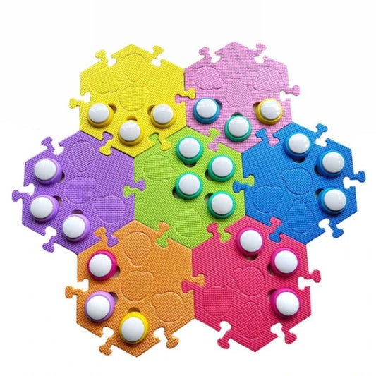 Pet Communication Button Mat – Training Positioning Cushion for Dog & Cat Talk Buttons, Special Mini Version Exchange Button Pad.