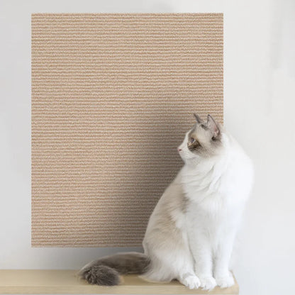 Self-Adhesive Cat Scratching Mat – Trimmable DIY Scratch Carpet for Walls, Corners & Sofas, Durable Furniture Protector for Cats.