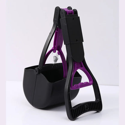 Portable Foldable Dog Poop Scooper – No-Bend Pet Waste Pickup Tool for Small & Large Dogs, Ideal for Outdoor Walking & Lawn Cleaning.