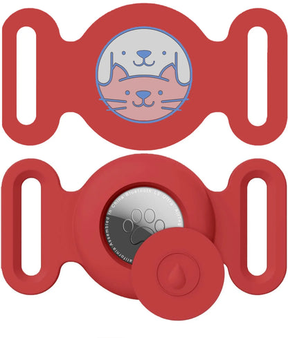 AirTag Pet Collar Holder – Silicone Anti-Lost Protective Case for Dog & Cat Collars, Secure Tracker Mount for Pets.