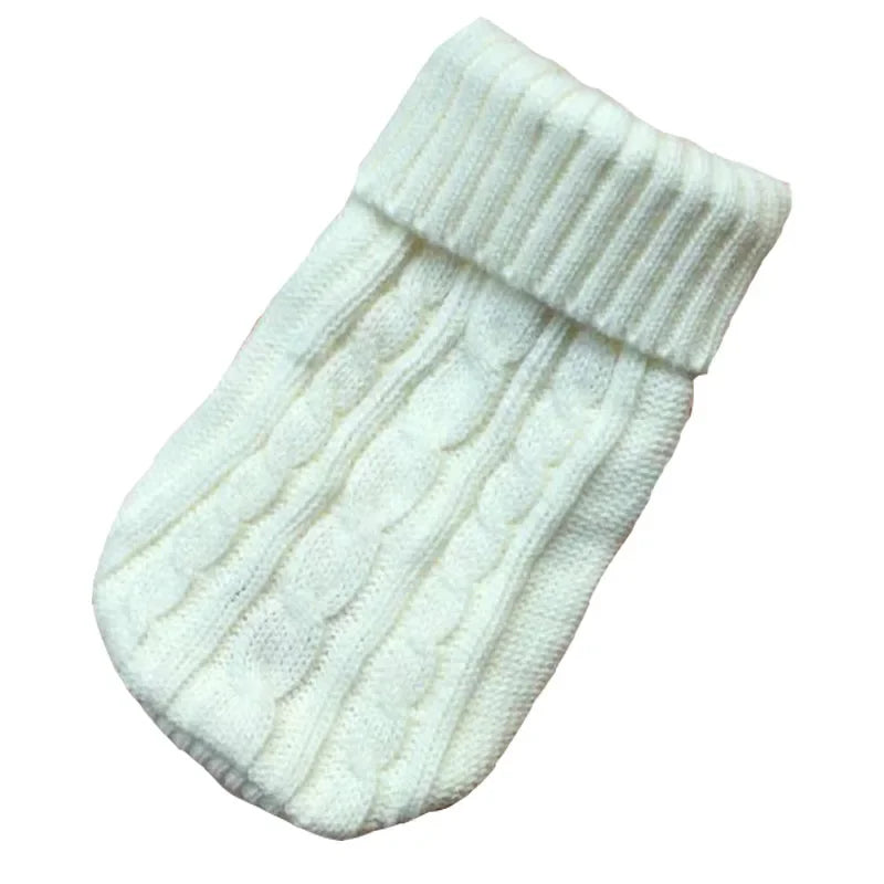 Knitted Dog Sweater – Warm Winter Pet Clothes for Chihuahuas, Yorkies, Puppies & Small to Medium Dogs.