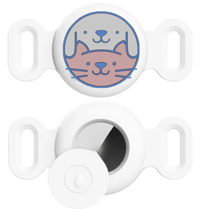 AirTag Pet Collar Holder – Silicone Anti-Lost Protective Case for Dog & Cat Collars, Secure Tracker Mount for Pets.