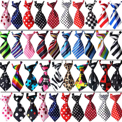 25/50/100PCS Pet Bow Tie Set – Adjustable Mixed-Color Grooming Accessories for Dogs & Cats, Cute Puppy Bowtie Collection.