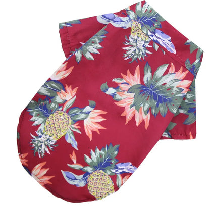 Hawaiian Style Pet Shirt – Summer Beach Dog Clothes for Small & Medium Dogs, Puppies and Cats