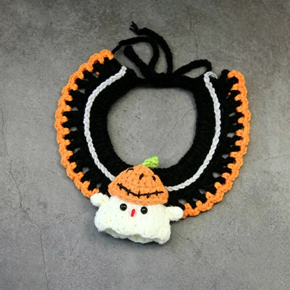 Halloween Pet Bandana Collar – Festive Holiday Scarf Bib for Dogs, Puppies & Cats.