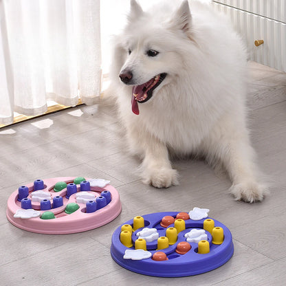 Interactive Dog Puzzle Toy – Slow Feeder Food Dispenser for Dogs & Cats, IQ Training Game with Non-Slip Design for Healthy Eating.
