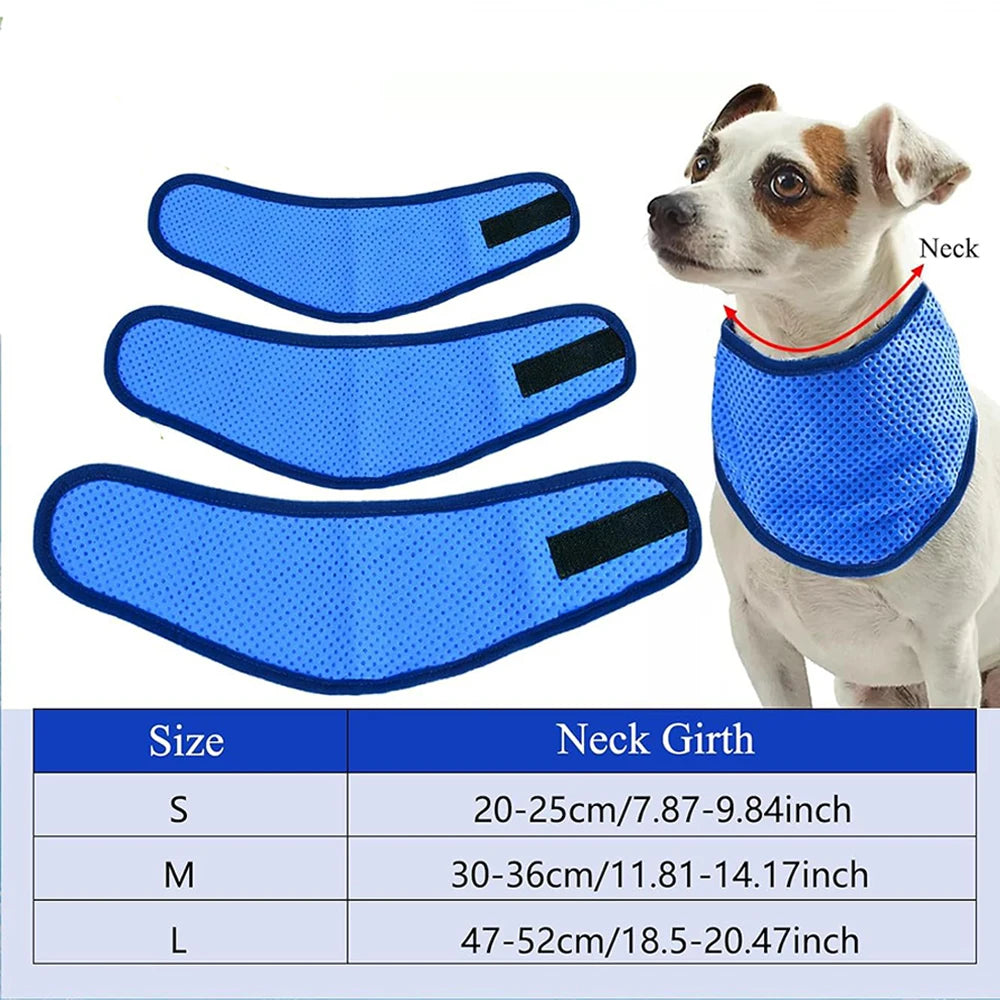 Summer Dog Cooling Ice Scarf – Quick-Cooling Towel for Small, Medium & Large Dogs.