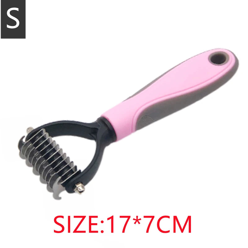Professional Pet Grooming Comb – Dog & Cat Hair Removal Brush for Shedding, Fur Trimming & Puppy Grooming Care.
