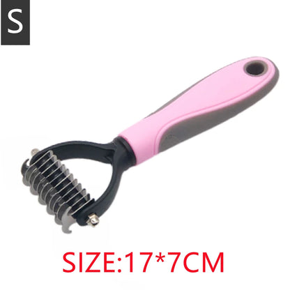 Professional Pet Grooming Comb – Dog & Cat Hair Removal Brush for Shedding, Fur Trimming & Puppy Grooming Care.