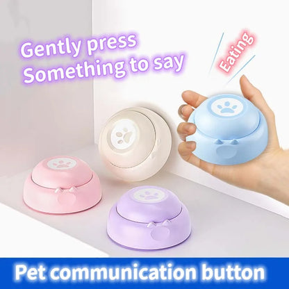 Dog Communication Buttons – Voice Recording Training Buzzer with 30-Second Playback, Fun Interactive Gift for Talking Pets.