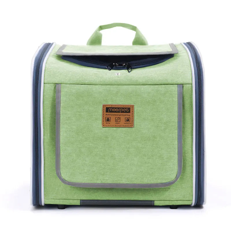 Bicycle Pet Carrier Backpack – Portable Outdoor Bag for Cats & Small Dogs, Suitable for Bicycles & Motorcycles Travel.