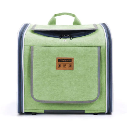 Bicycle Pet Carrier Backpack – Portable Outdoor Bag for Cats & Small Dogs, Suitable for Bicycles & Motorcycles Travel.