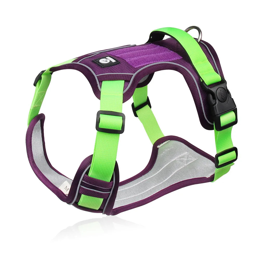 Reflective Tactical Dog Harness – 1680D Waterproof Oxford Vest for Medium & Large Dogs, Durable Outdoor Training & Walking Gear.
