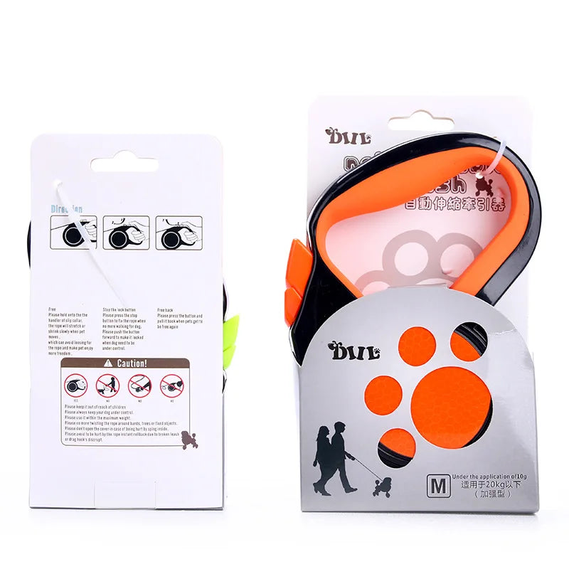 8M Retractable Dog Leash – Automatic Reflective Walking Lead with Anti-Slip Handle, Durable Metal Buckle & Outdoor Pet Design.