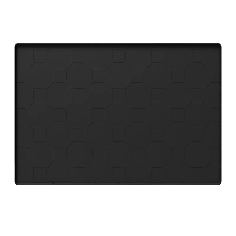 Fashionable Silicone Pet Mat, Wear-Resistant, Scratch-Resistant, Easy-to-Clean Placemat for Cats and Cat Litter Areas.