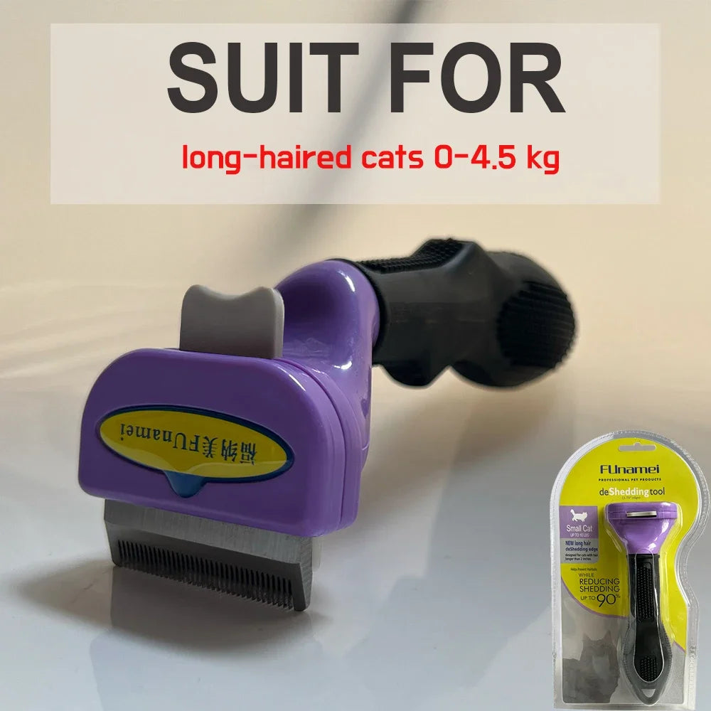 Pet Grooming Brush for Dogs & Cats – Hair Removal Comb with Gentle Massage Design for Shedding, Detangling & Everyday Grooming.
