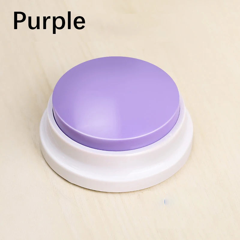 Pet Communication Button – Voice Recording Training Toy for Cats & Dogs, Easy-Press Push Button with Clear Sound Quality.