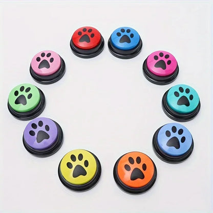 Interactive Talking Pet Buttons – Recordable Communication Toy for Dog & Cat Training.