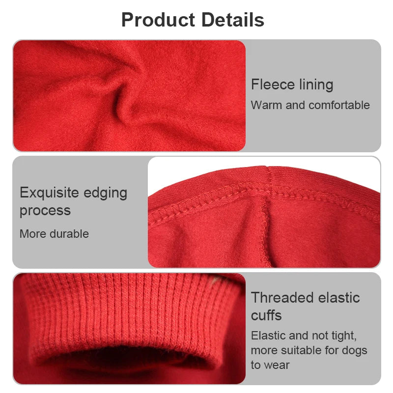 Spring & Autumn Dog Hoodie – Cozy Sweatshirt for small, medium, and large dogs.