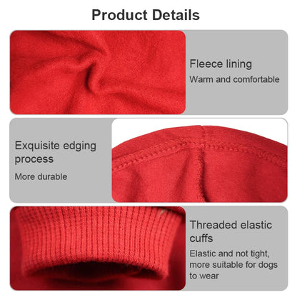 Spring & Autumn Dog Hoodie – Cozy Sweatshirt for small, medium, and large dogs.